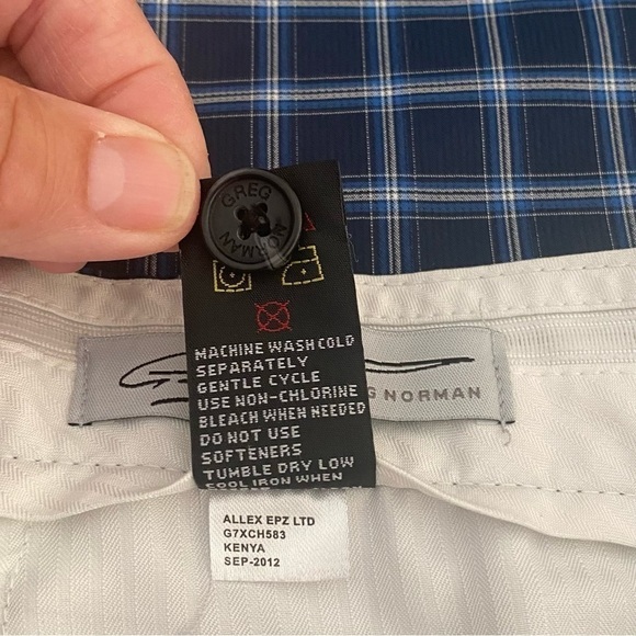 NWOT Greg Norman Signature Series Gold Shorts. Plaid Size 38 - Picture 6 of 6